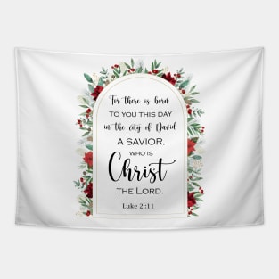 Luke 2 11 Christmas bible quote Tapestry