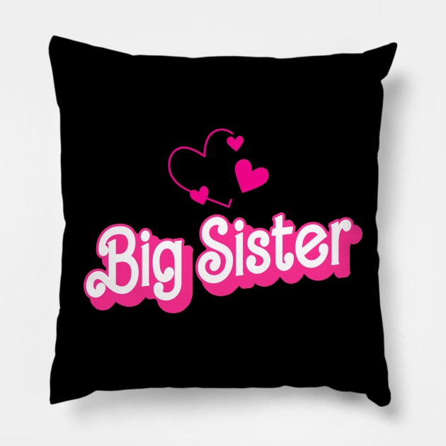 Funny Big Sister Gifts Girls Womens Big Sister Pillow by KsuAnn