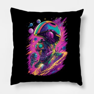 Spaceman color blast Pillow