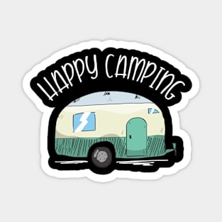 Happy Camping Gift For Young Nature Lover Magnet