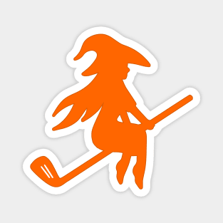 Halloween Golf Witch Magnet