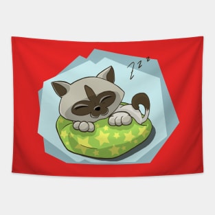 Dreaming Kitten Tapestry