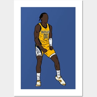 Bennedict Mathurin Basketball Paper Poster Pacers 4 - Bennedict Mathurin -  Posters and Art Prints