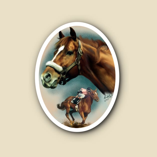 Affirmed Triple Crown Winner by BHDigitalArt