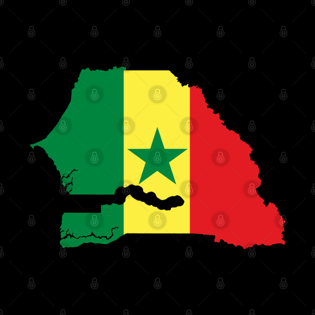 Senegal Flag Map - Senegal - Phone Case