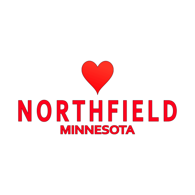 Northfield Minnesota with heart by SeattleDesignCompany