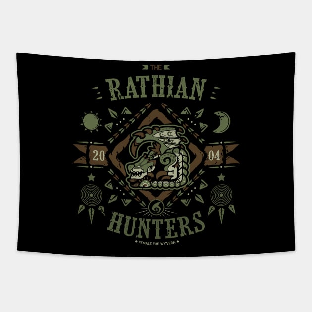 Rathian Hunters Tapestry by Soulkr