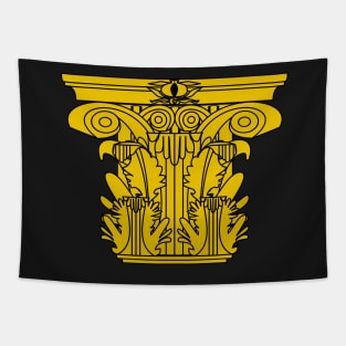 Golden corinthian-grenadian capital Tapestry