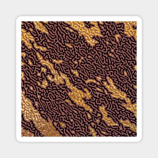 Dark Gold and Brown Sand Dune Desert Magnet