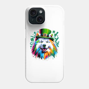 Samoyed Dog Celebrates Saint Patrick's Day Festively Phone Case