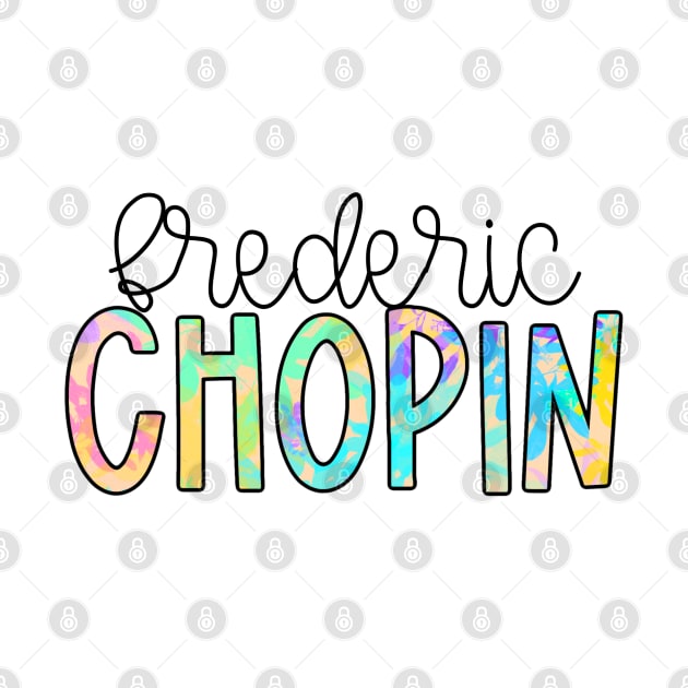 Frederic Chopin Neon Splatter by broadwaygurl18