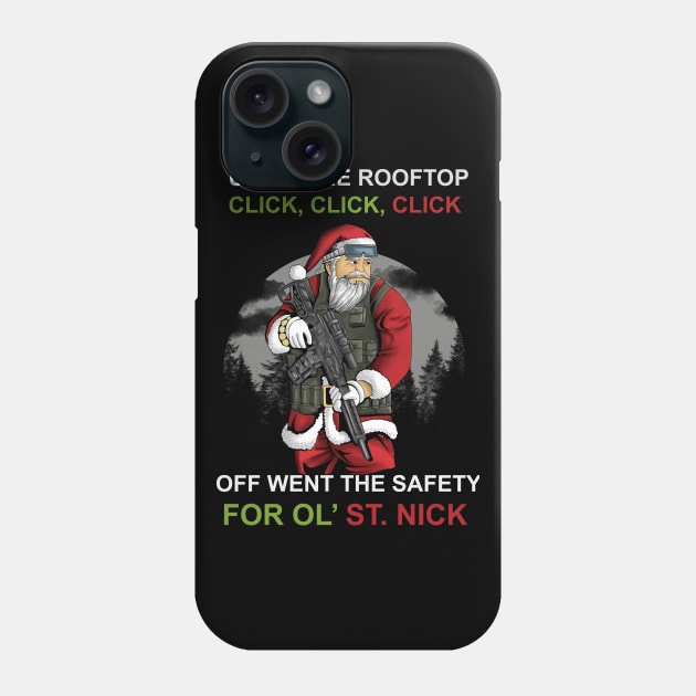 Tactical Santa Phone Case by Mystik Media LLC