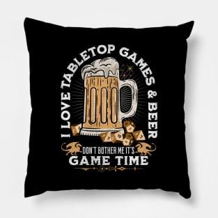 I love Tabletop Games and Beer Distressed Look. Pillow