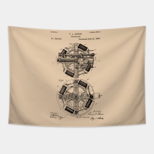 EDISON PATENT / Edison Patent Drawing 386974 Tapestry