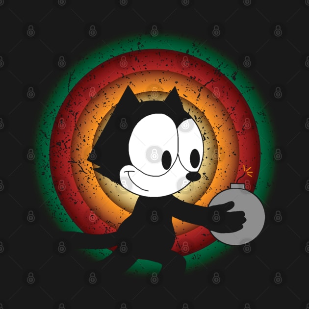 Felix the Cat Paws and Playfulness in Cinematic Style by Iron Astronaut