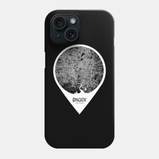 Bangkok, Thailand City Map - Travel Pin Phone Case