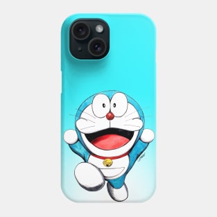 just doraemon the time robot Phone Case