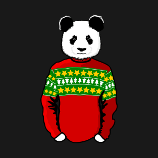 Christmas Sweater Panda T-Shirt