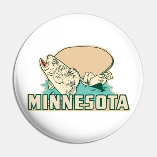 Vintage Style Minnesota Decal Pin