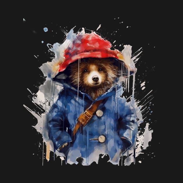 Messy Paddington Bear Illustration by Kit'sEmporium