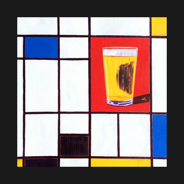 Piet Mondrian's Pint by realartisbetter