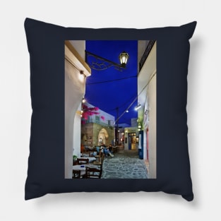 Nights in Plaka - Milos island Pillow