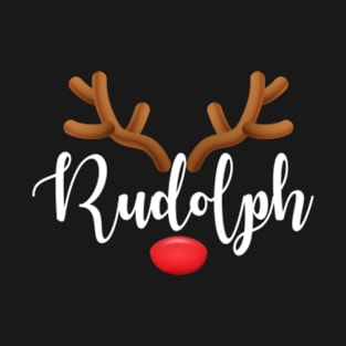 Most Likely To Try Ride Rudolph Funny Couples Christmas T-Shirt