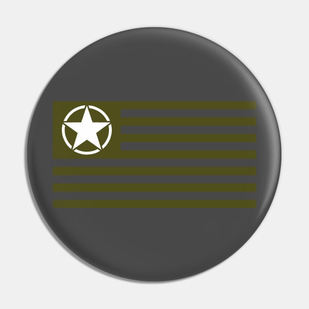 Jeep Star US Tactical Flag Pin by FurryBallBunny