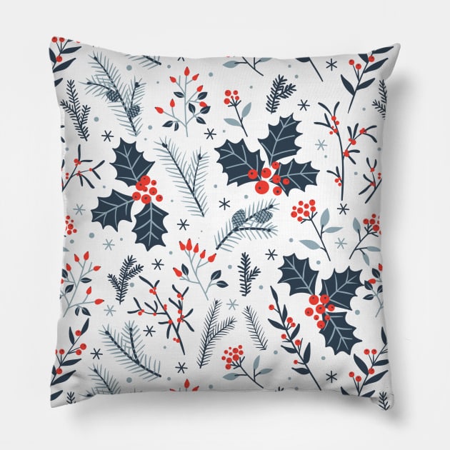 Winter flora Pillow by katerinamk