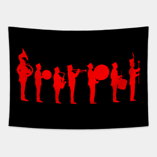 Marching band red Tapestry