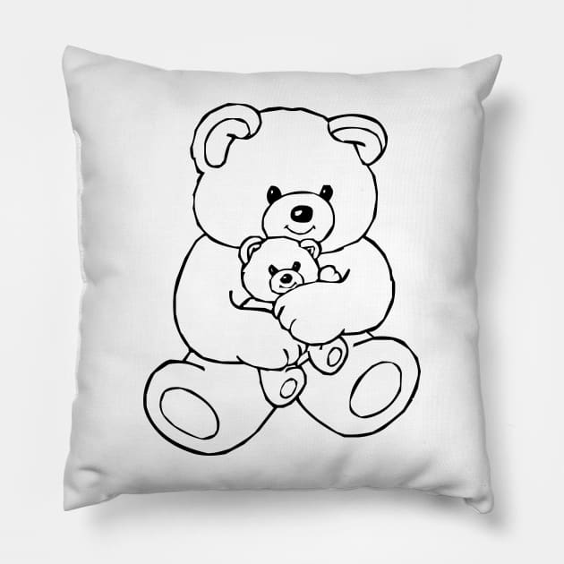 bear sweet Pillow by Medotshirt