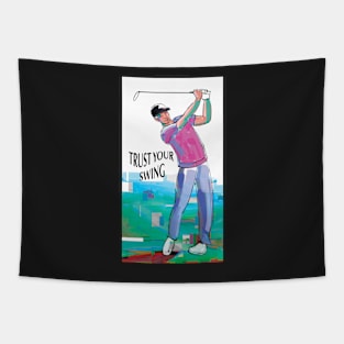 Golfer Tapestry