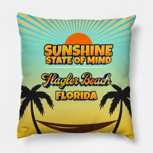 Flagler Beach Florida - Sunshine State of Mind Pillow