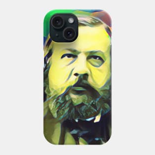 Theophile Gautier Colourful Portrait | Theophile Gautier Artwork 7 Phone Case