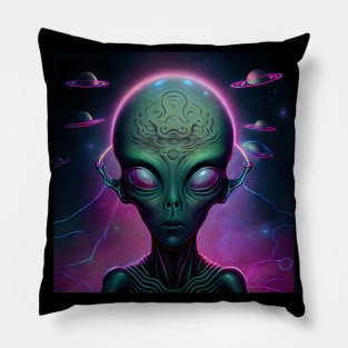 The Neurotic Alien Pillow