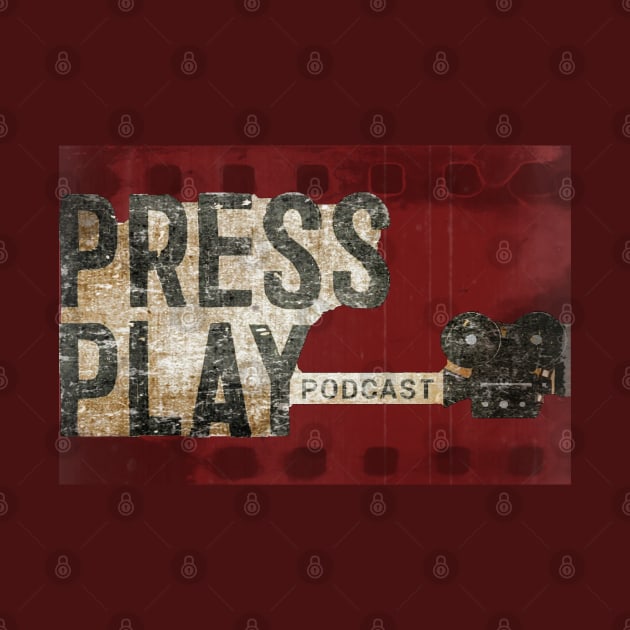 Distressed Film Reel Logo by Press Play Podcast