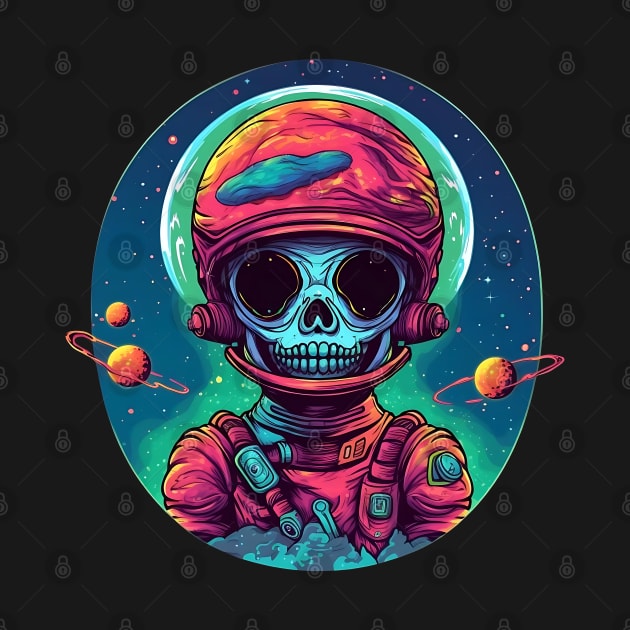 Horror Astronaut skeleton by MARK ASHKENAZI