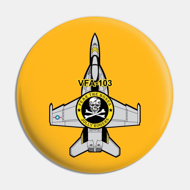 VFA-103 Jolly Rogers - Super Hornet Pin by MBK