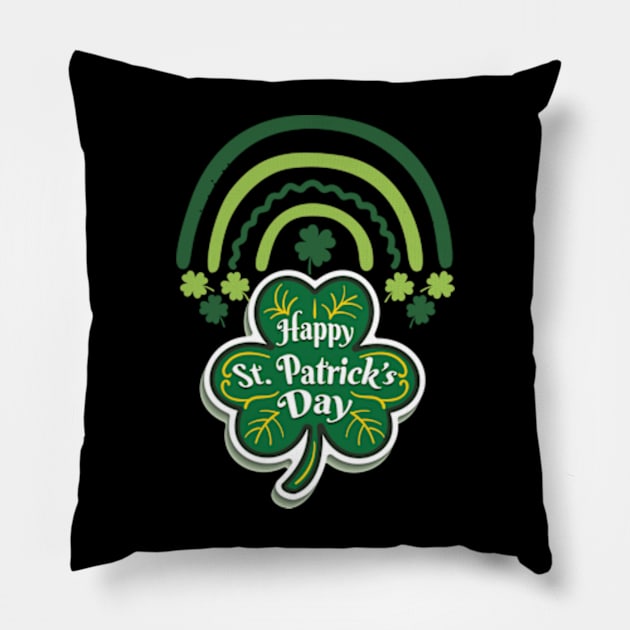 Happy St Patricks Day Pillow by Mojakolane