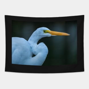 great white egret Tapestry