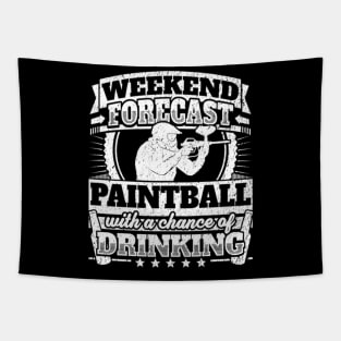 WEEKEND FORECAST PAINTBALL WITH A CHANCE OF DRINKING Tapestry