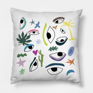 Eyes Playful Art Pillow