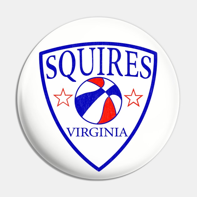 Defunct Virginia Squires ABA Basketball Pin by LocalZonly