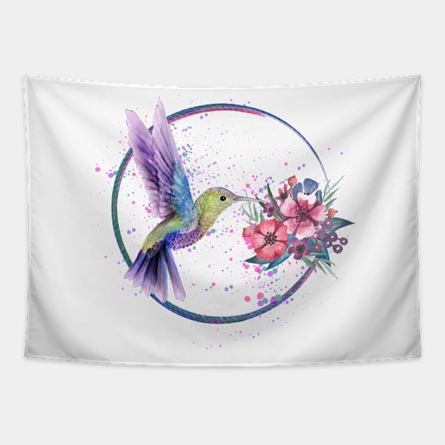 Hummingbird. Tapestry by Satic