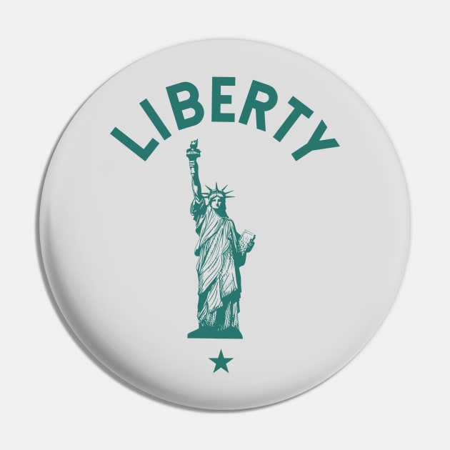 The Lady Liberty Pin by FranklinPrintCo