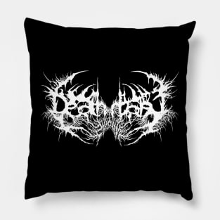 Death Black Metal Band Logo Metalhead Pillow