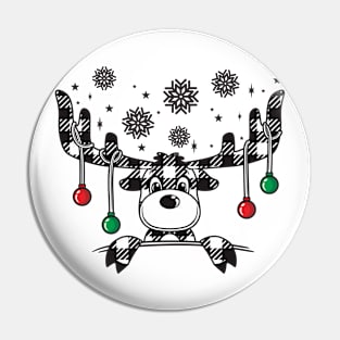 Reindeer Christmas Ornaments Pin