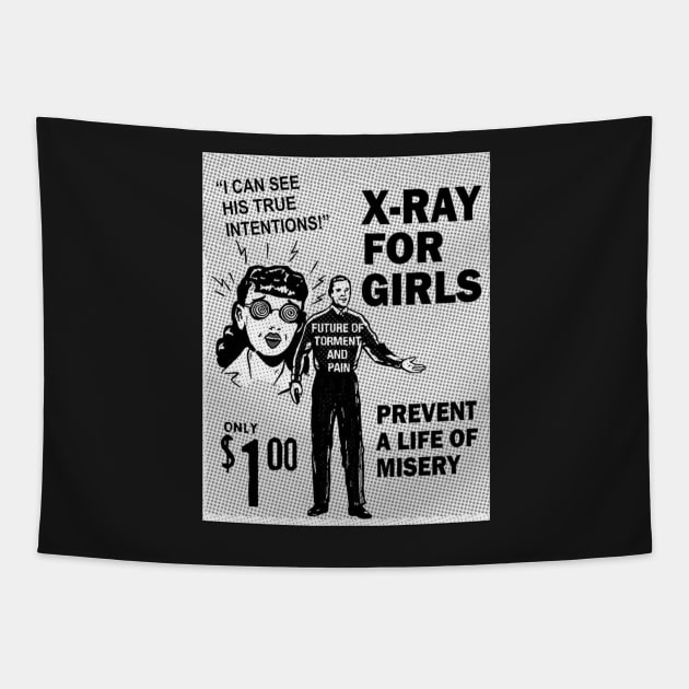 X-Ray For Girls Tapestry by funhousejen