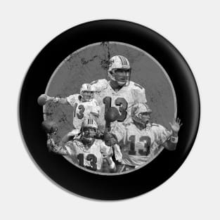 Dan Marino Retro Bootleg Monochrome Pin