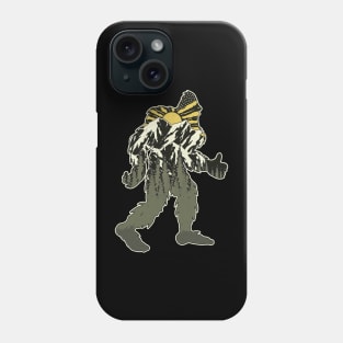 Funny Bigfoot Retro Vintage Mountains Phone Case